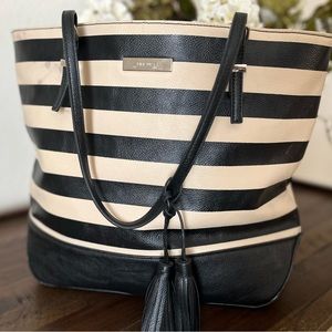 Nine West Black and Cream tote bag